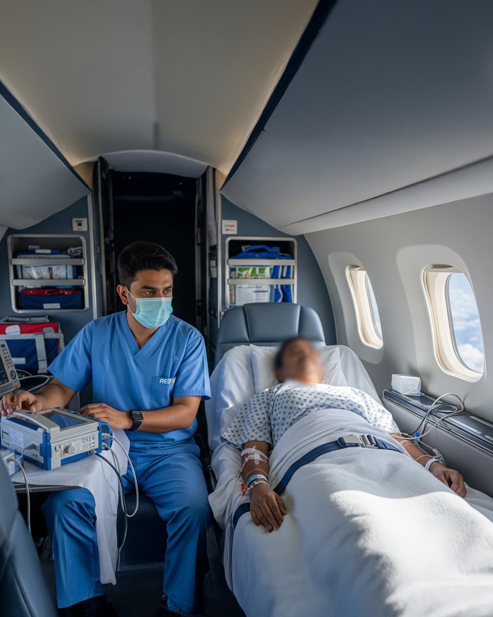 Air Ambulance from Sharjah to India