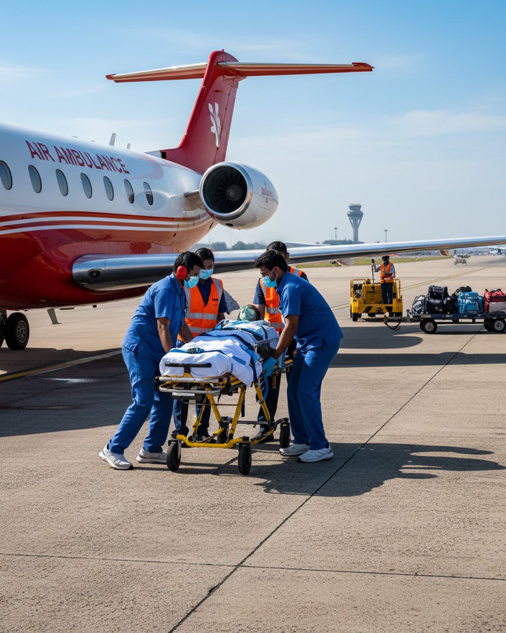 Air Ambulance from Abu Dhabi to India
